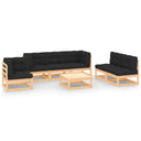 vidaXL 7-delige Loungeset massief grenenhout