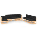 vidaXL 7-Piece Outdoor Lounge Set Solid Pinewood