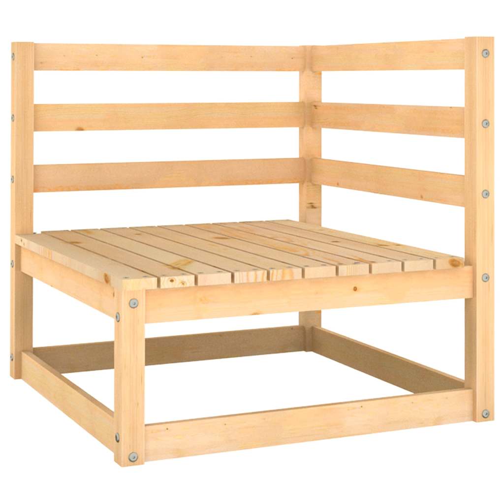 vidaXL 13-delige Loungeset met kussens massief grenenhout