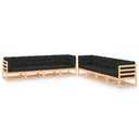 vidaXL 8-delige Loungeset massief grenenhout