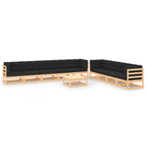 vidaXL 10-delige Loungeset massief grenenhout