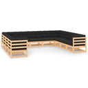 vidaXL 11-delige Loungeset massief grenenhout