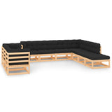 vidaXL 10-delige Loungeset massief grenenhout