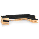 vidaXL 11-delige Loungeset massief grenenhout