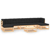 vidaXL 8-delige Loungeset massief grenenhout