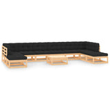 vidaXL 11-Piece Lounge Set Solid Pinewood