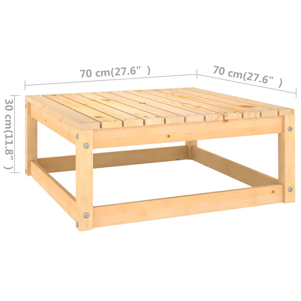 vidaXL 10-delige Loungeset massief grenenhout