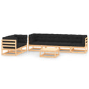 vidaXL 7-delige Loungeset massief grenenhout