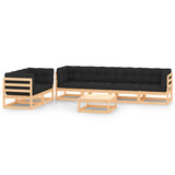 vidaXL 7-delige Loungeset massief grenenhout