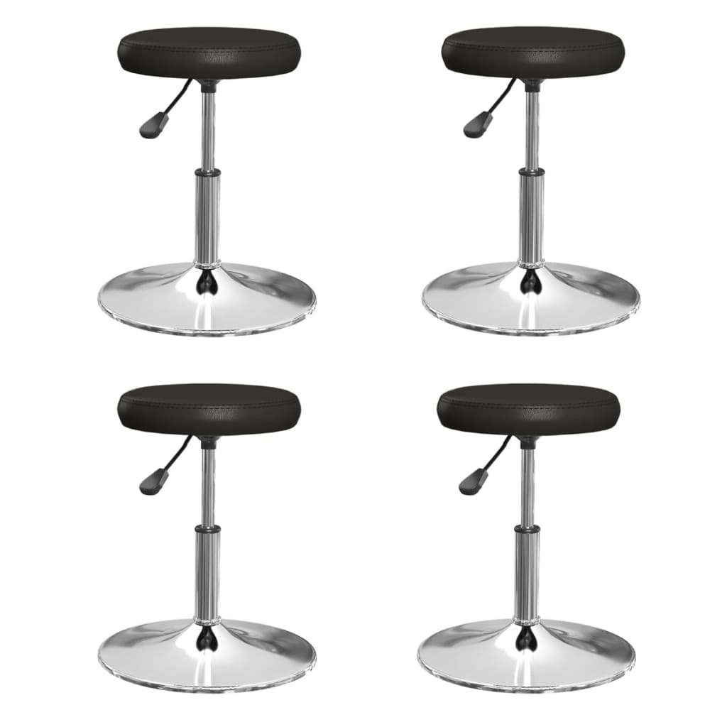vidaXL Eetkamerstoelen 4 st kunstleer wit