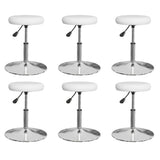 vidaXL Eetkamerstoelen 4 st kunstleer wit