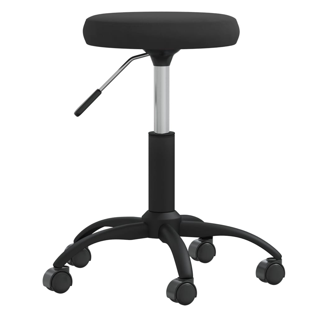 vidaXL Massagekruk fluweel noir