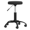 vidaXL Massagekruk fluweel noir