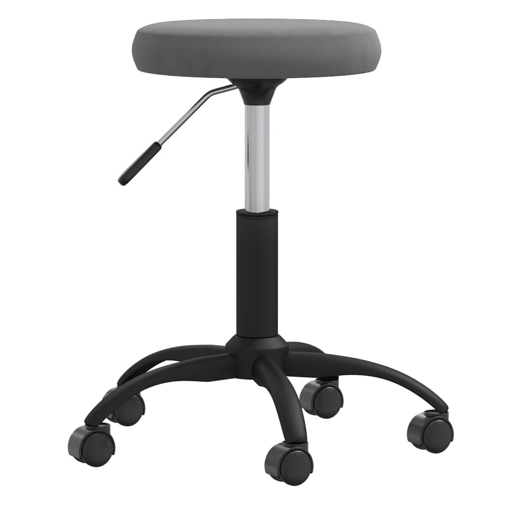 vidaXL Massagekruk fluweel noir