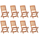 vidaXL 9-delige Tuinset 220x90x75 cm massief acaciahout