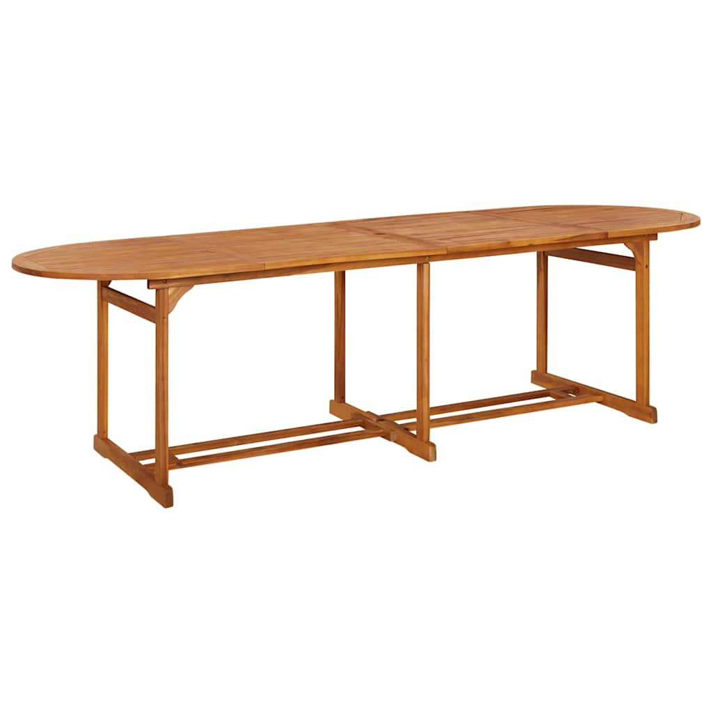 vidaXL 11-piece Garden Dining Set 280x90x75 cm Solid Acacia Wood