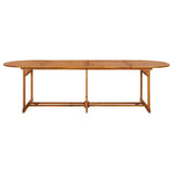 vidaXL 11-piece Garden Dining Set 280x90x75 cm Solid Acacia Wood