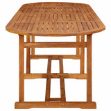 vidaXL 11-piece Garden Dining Set 280x90x75 cm Solid Acacia Wood