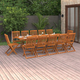 vidaXL 11-piece Garden Dining Set 280x90x75 cm Solid Acacia Wood