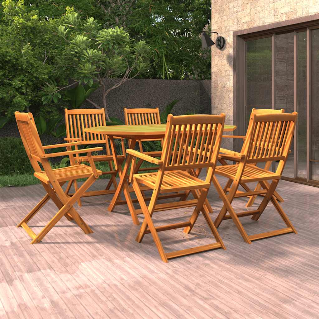 vidaXL 5-delige Tuinset massief acaciahout
