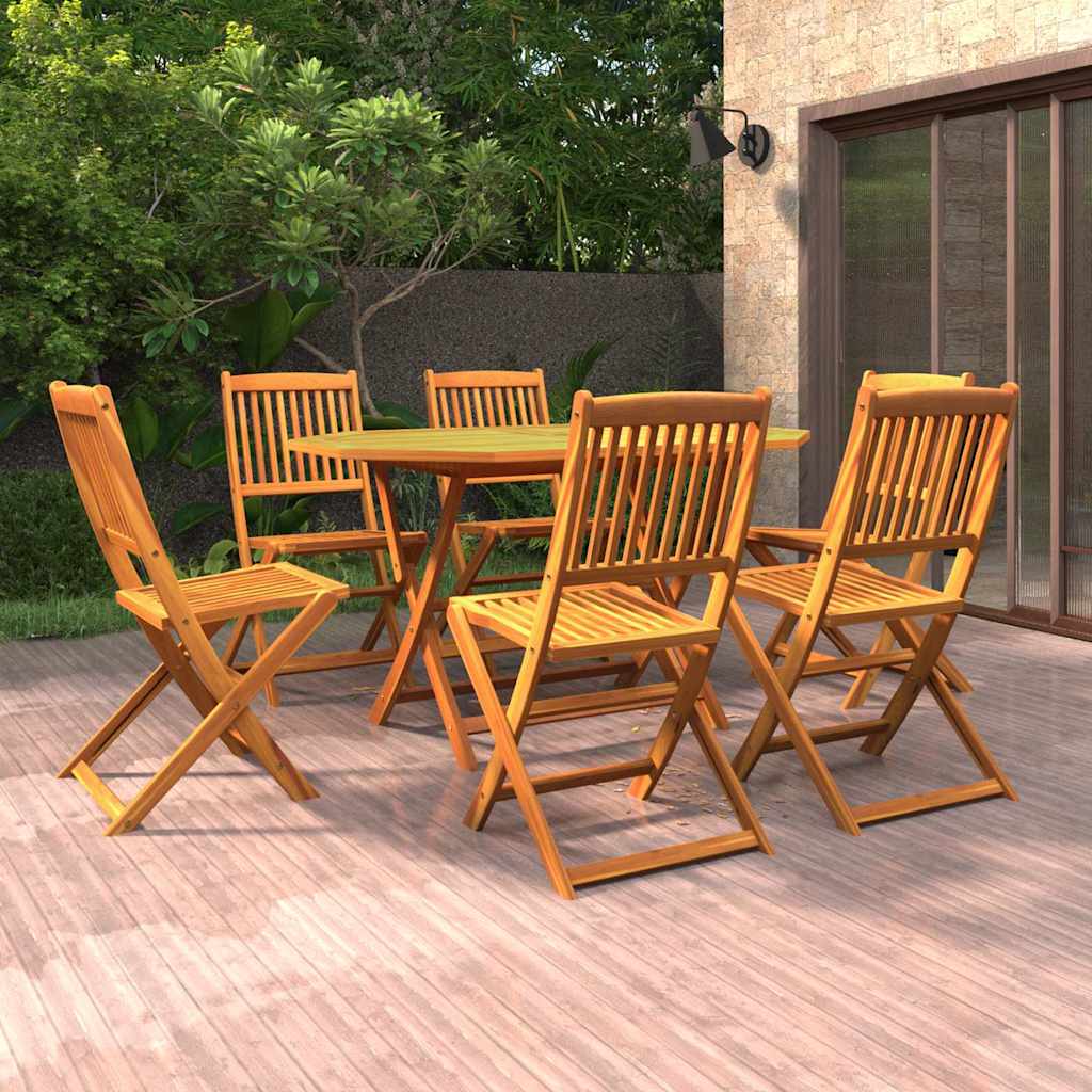 vidaXL 5-delige Tuinset massief acaciahout