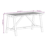 vidaXL 3-delige Tuinset massief acaciahout