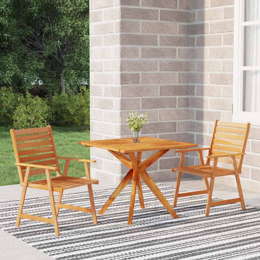 vidaXL 3-Piece Garden Dining Set Solid Acacia Wood