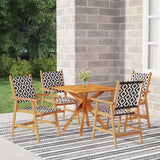 vidaXL 3-Piece Garden Dining Set Solid Acacia Wood