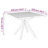 vidaXL 3-Piece Garden Dining Set Solid Acacia Wood