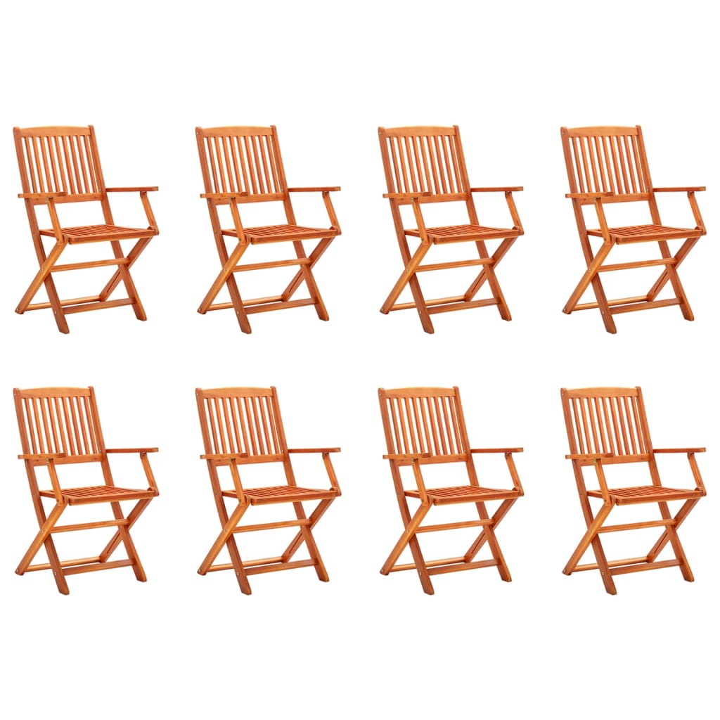 vidaXL Tuinstoelen 6 st inklapbaar massief eucalyptushout