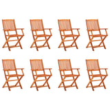 vidaXL Tuinstoelen 6 st inklapbaar massief eucalyptushout