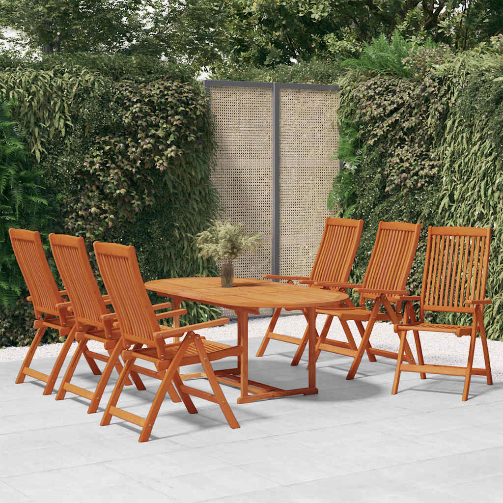 vidaXL 5-delige Tuinset massief eucalyptushout