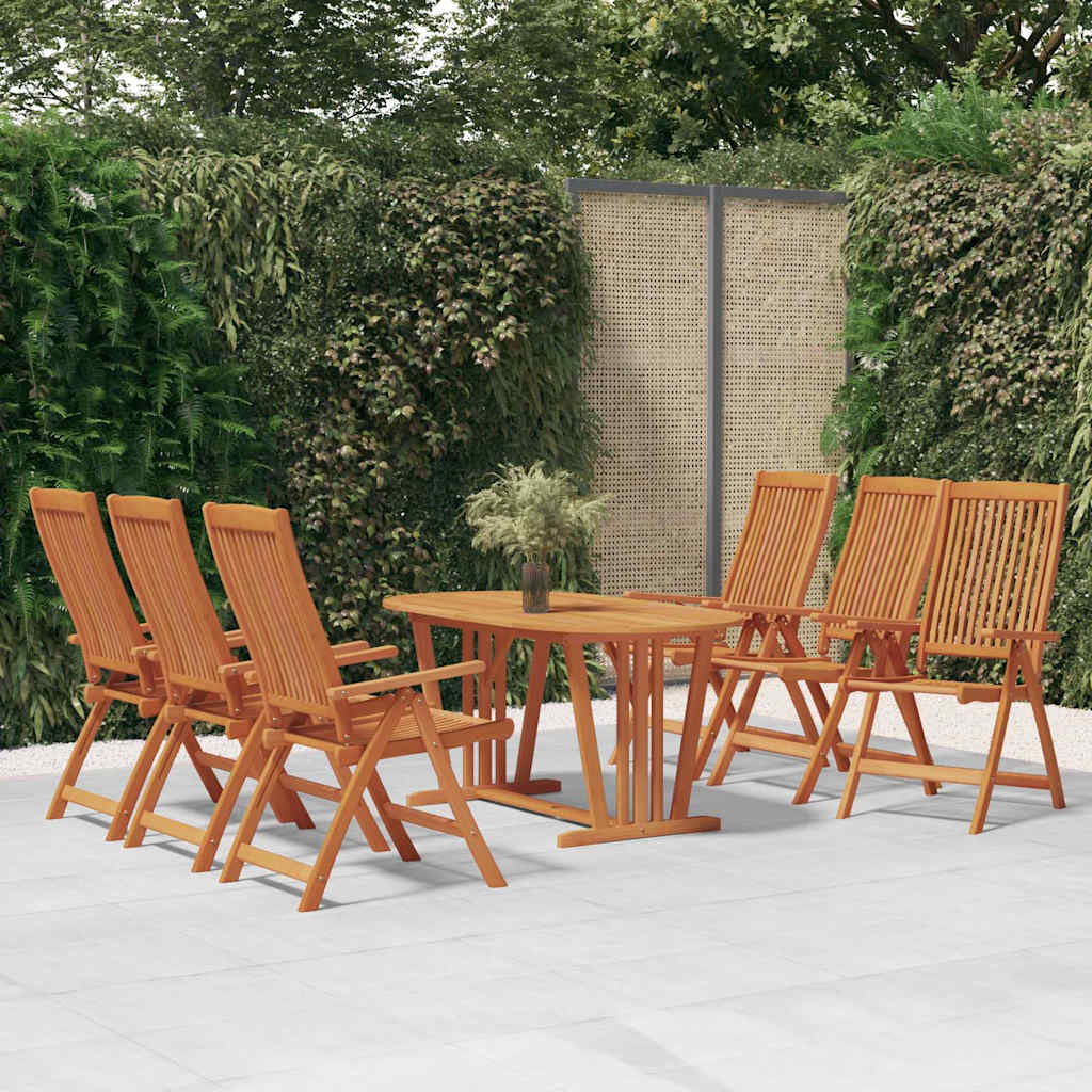 vidaXL 5-delige Tuinset massief eucalyptushout