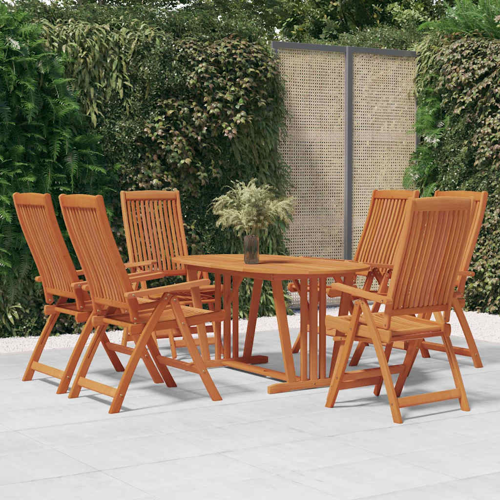 vidaXL 5-delige Tuinset massief eucalyptushout