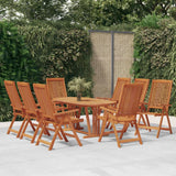 vidaXL Garden Chairs 4 pcs Foldable Solid Eucalyptus Wood