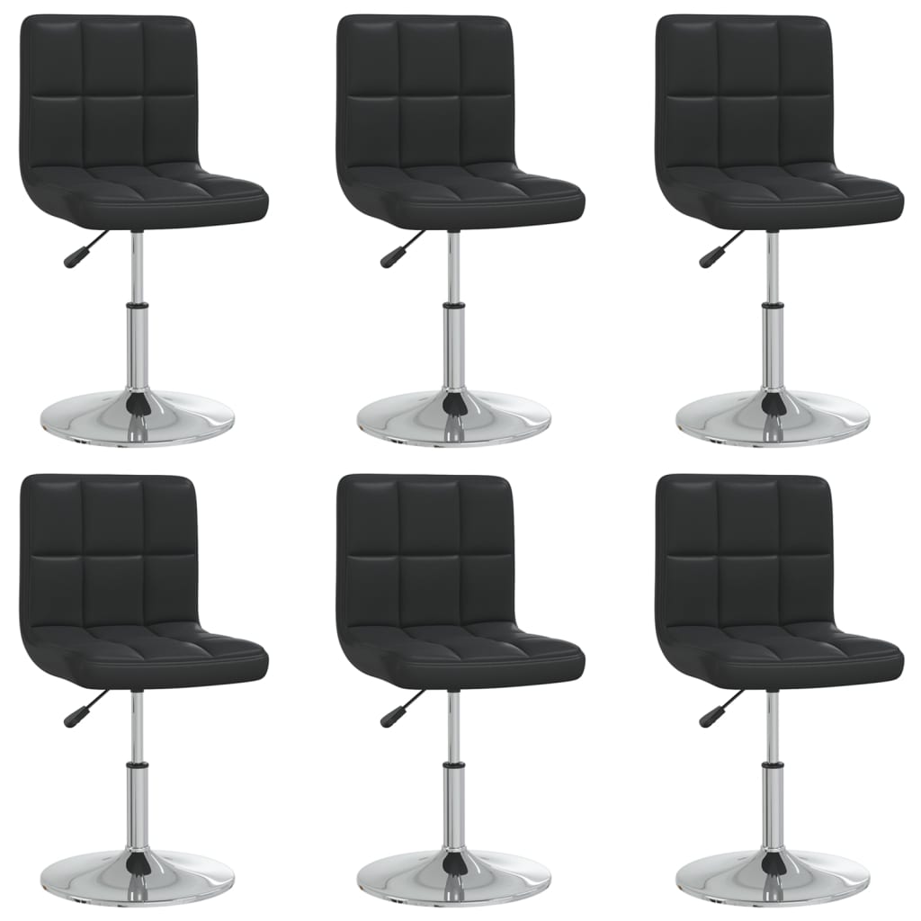 vidaXL Eetkamerstoelen 6 st kunstleer wit