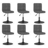 vidaXL Eetkamerstoelen draaibaar 4 st fluweel zwart