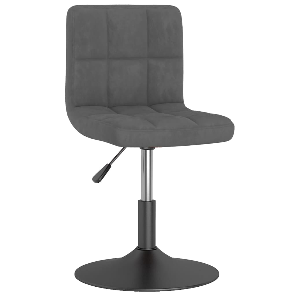 vidaXL Eetkamerstoelen draaibaar 4 st fluweel zwart