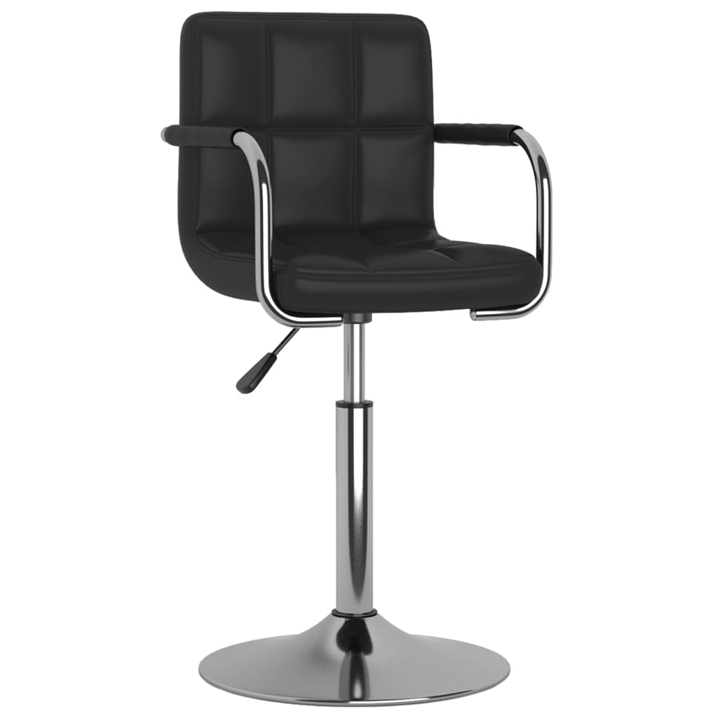 vidaXL Eetkamerstoelen draaibaar 4 st kunstleer wit