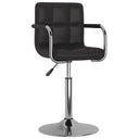 vidaXL Eetkamerstoelen draaibaar 4 st kunstleer wit
