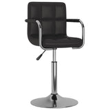 vidaXL Eetkamerstoelen draaibaar 4 st kunstleer wit