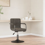 vidaXL Eetkamerstoelen draaibaar 4 st fluweel zwart