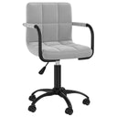 vidaXL Eetkamerstoelen draaibaar 4 st fluweel noir