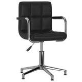 vidaXL Eetkamerstoelen draaibaar 4 st kunstleer wit