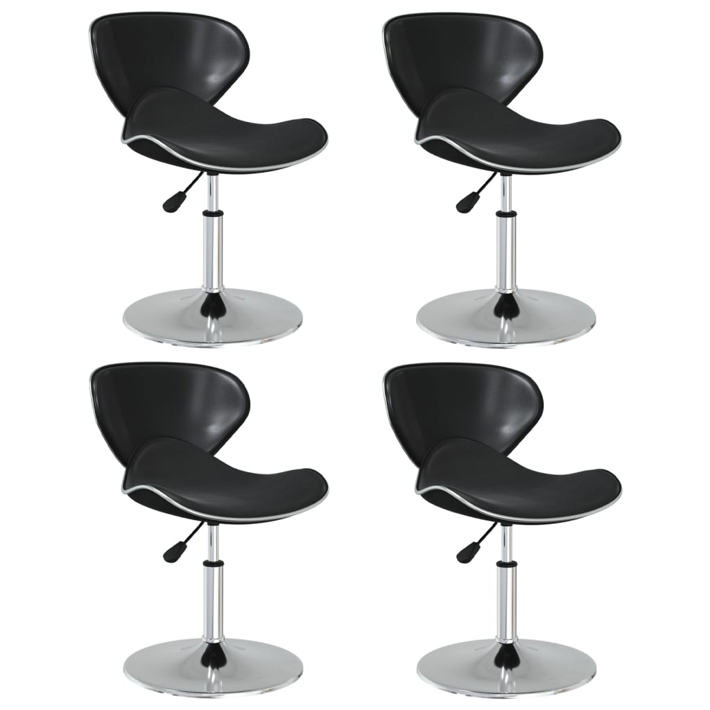 vidaXL Eetkamerstoelen 4 st kunstleer wit