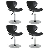 vidaXL Eetkamerstoelen 4 st kunstleer wit