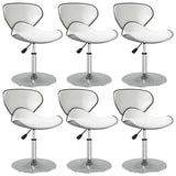 vidaXL Eetkamerstoelen 4 st kunstleer wit