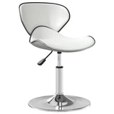 vidaXL Eetkamerstoelen 4 st kunstleer wit