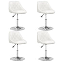 vidaXL Eetkamerstoelen 4 st artiste blanc