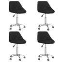 vidaXL Eetkamerstoelen draaibaar 4 st artisleer wit